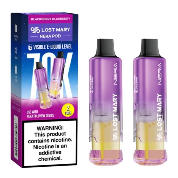 Lost Mary NERA 70K Disposable PODS | 2 Pack of Pods — Blackberry Blueberry