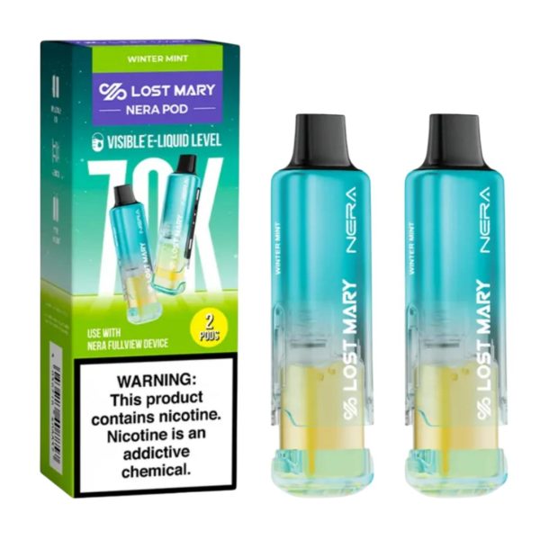 Lost Mary NERA 70K Disposable PODS | 2 Pack of Pods — Winter Mint