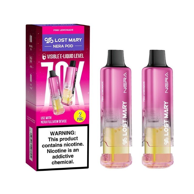 Lost Mary NERA 70K Disposable PODS | 2 Pack of Pods — Pink Lemonade