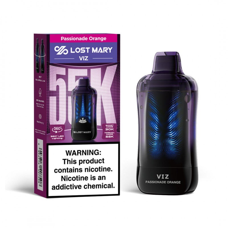 Lost Mary VIZ 55K Disposable Vape — Passionade orange