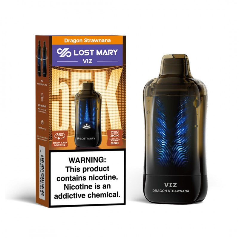 Lost Mary VIZ 55K Disposable Vape — Dragon Strawnana