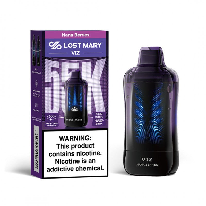 Lost Mary VIZ 55K Disposable Vape — Nana Berries
