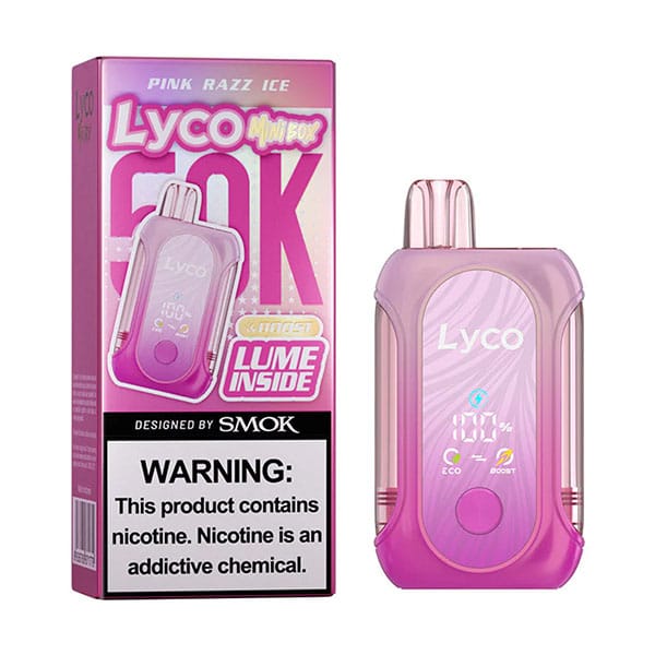 LYCO MINI BOX 50K Disposable — Pink Razz ICE