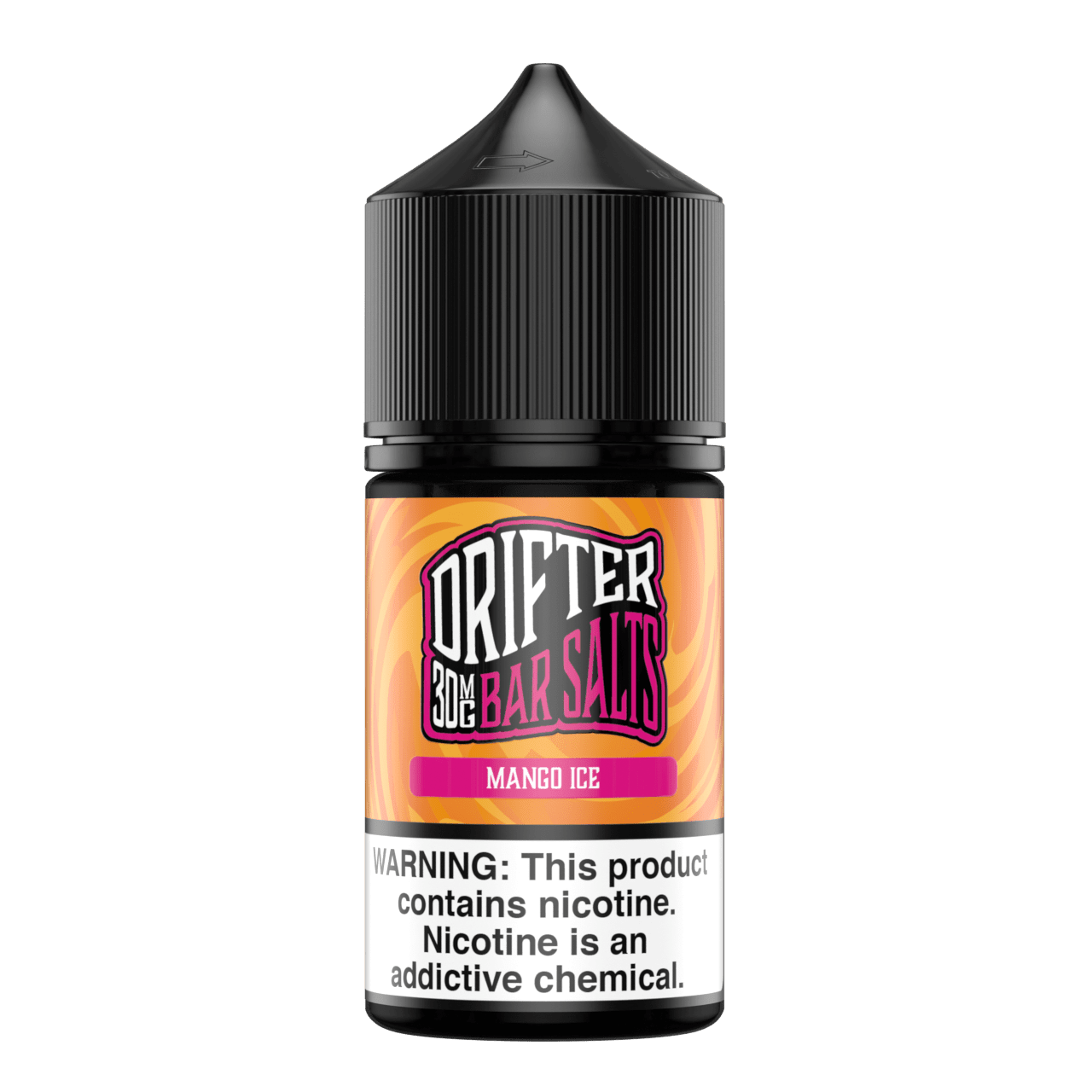 Mango ICE SALT Drifter E-Liquid 30mL bottle with mango and icy menthol flavor, e-liquid for vaping devices