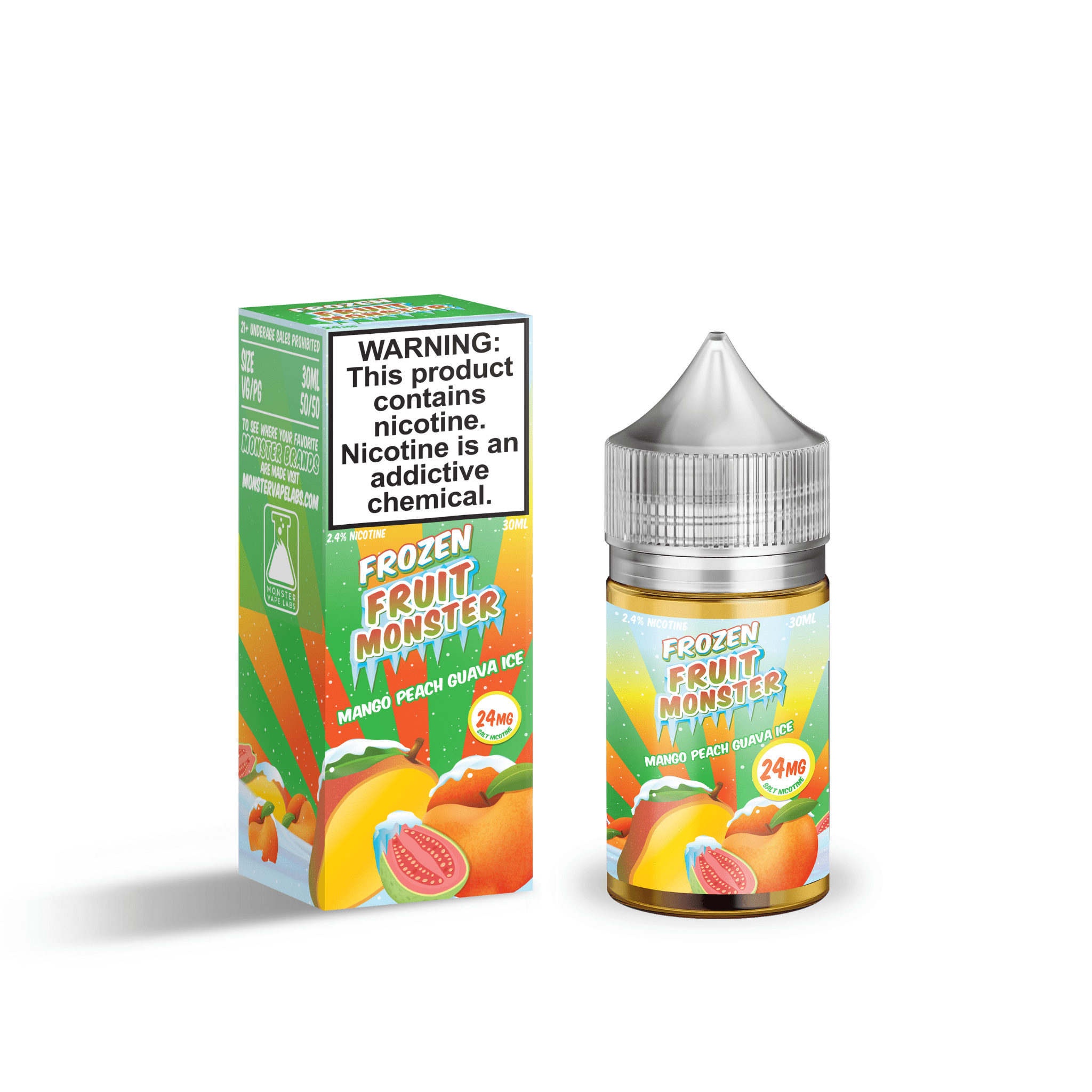 Frozen Fruit Monster Salt - 30mL — Mango Peach Guava ICE