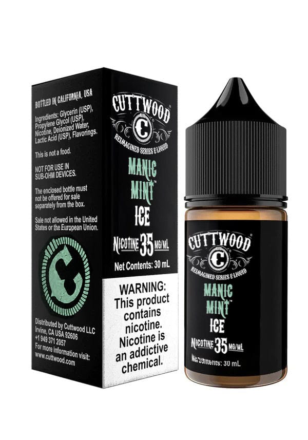 Cuttwood E-Liquids Salt - 30mL — Manic Mint ICE