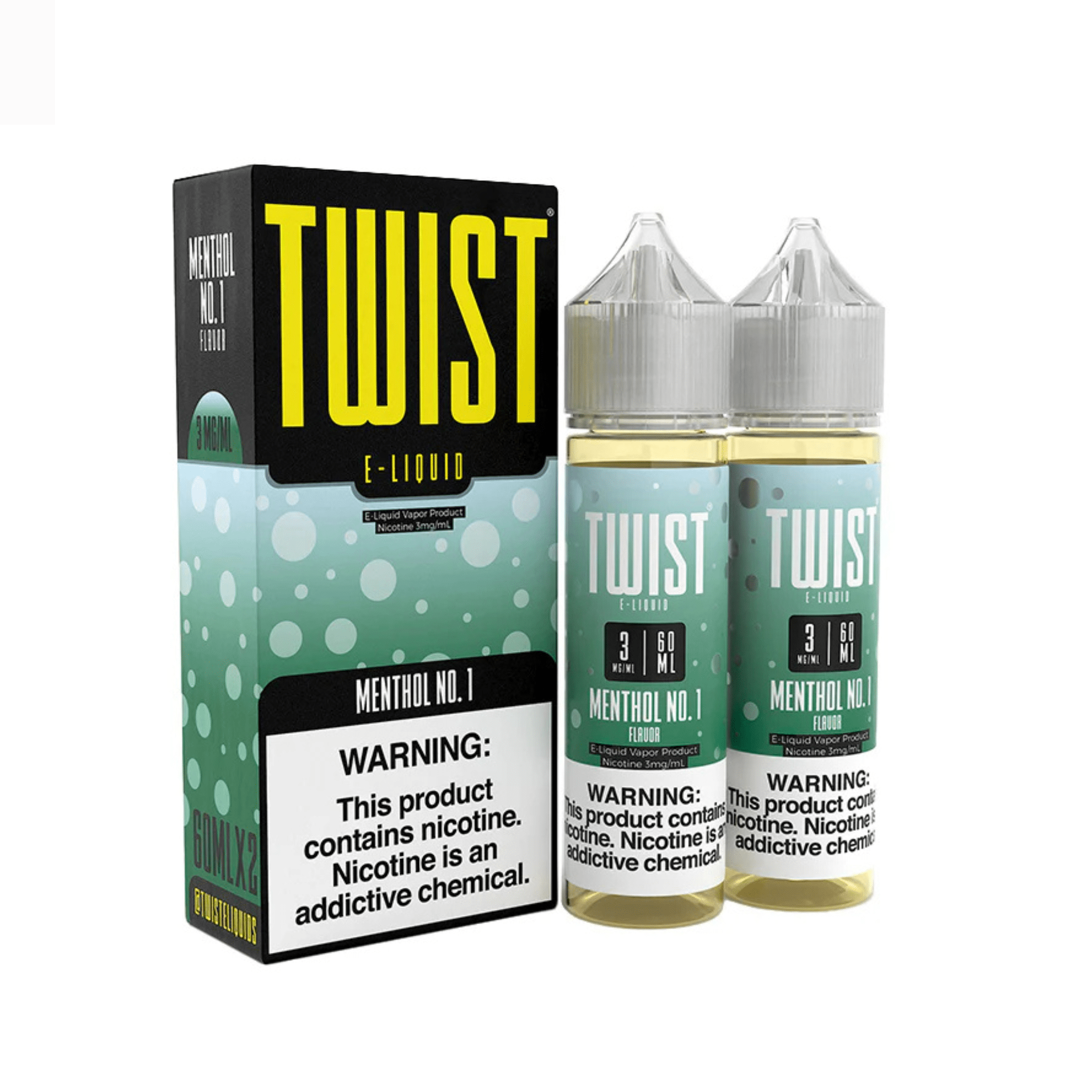 Twist E-Liquids - 120ml (60ml 2-Pack) — Menthol No. 1