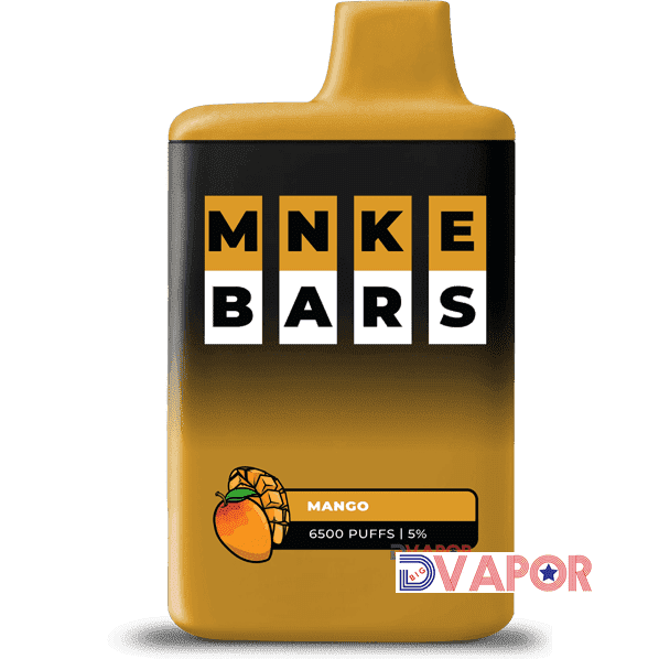 MNKE Bar 16ml 6500 Puff 5% Rechargeable Disposable Vape — Mango