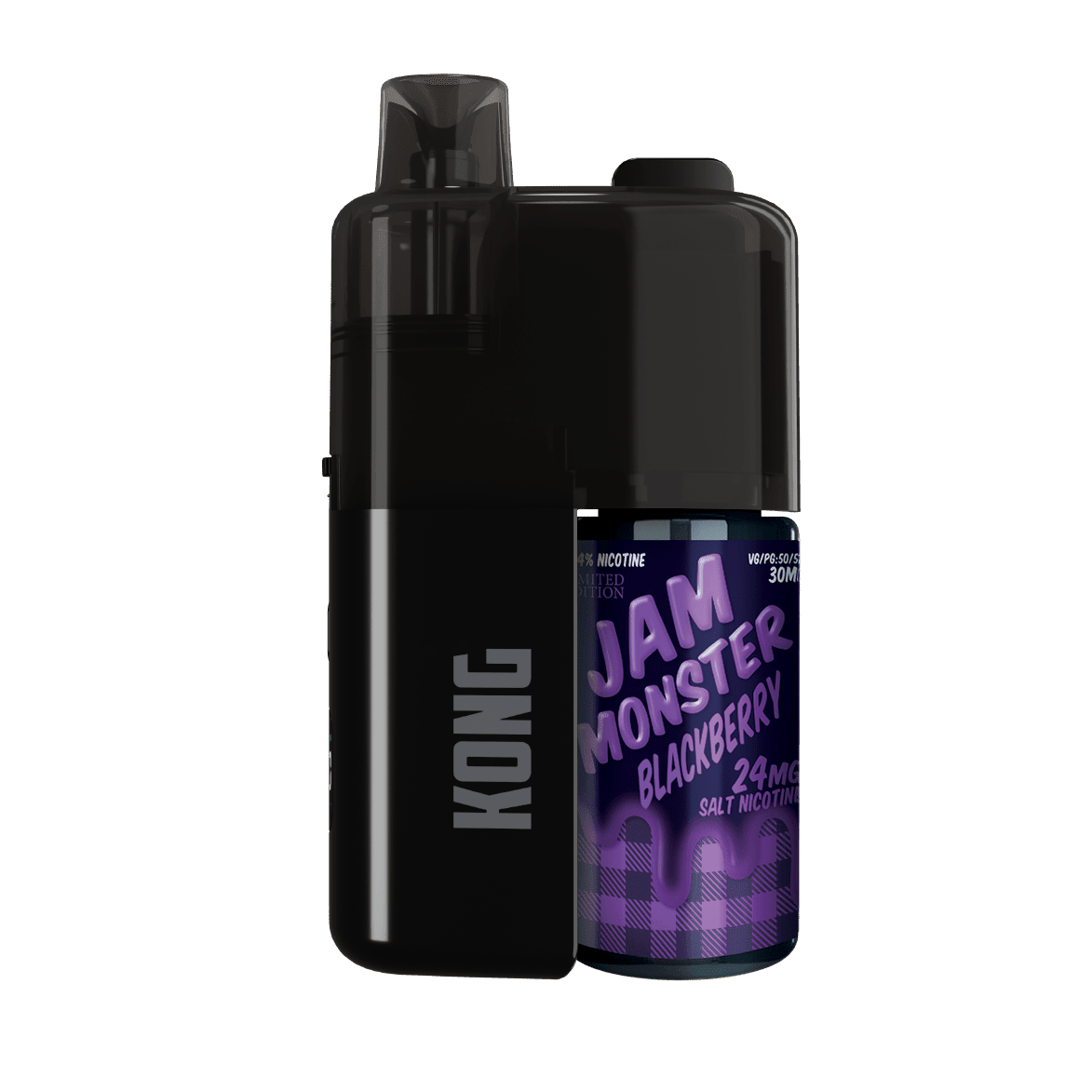 Monster Vape Labs x Kong 50K Disposable — Blackberry 24mg