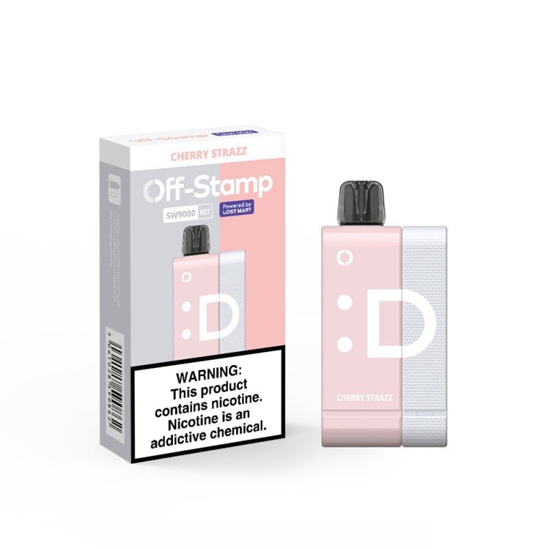 Off-Stamp SW9000 Disposable Full Kit by Lost Mary 5% — Cherry Strazz