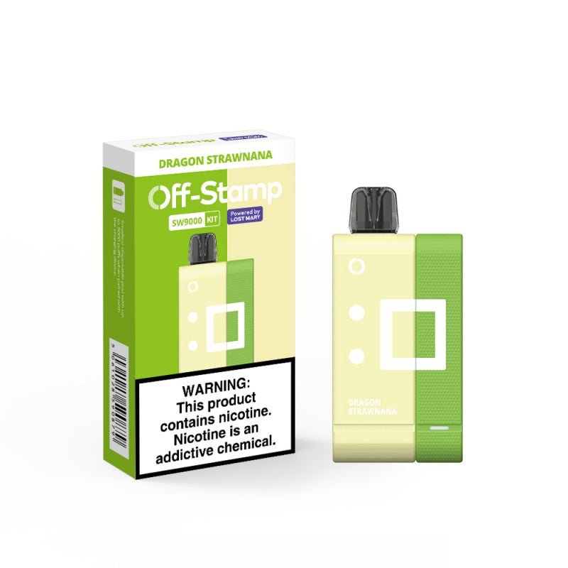 Off-Stamp SW9000 Disposable Full Kit by Lost Mary 5% — Dragon Strawnana