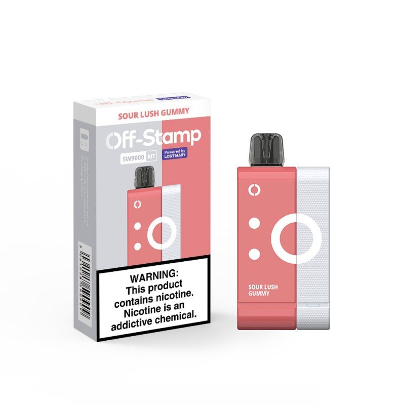 Off-Stamp SW9000 Disposable Full Kit by Lost Mary 5% — Sour Lush Gummy