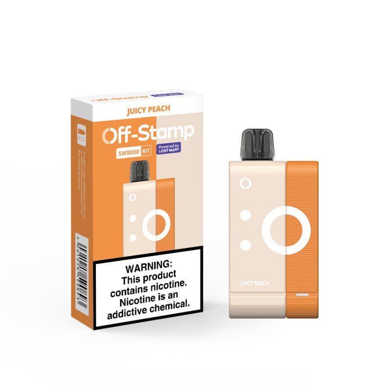 Off-Stamp SW9000 Disposable Full Kit by Lost Mary 5% — Juicy Peach
