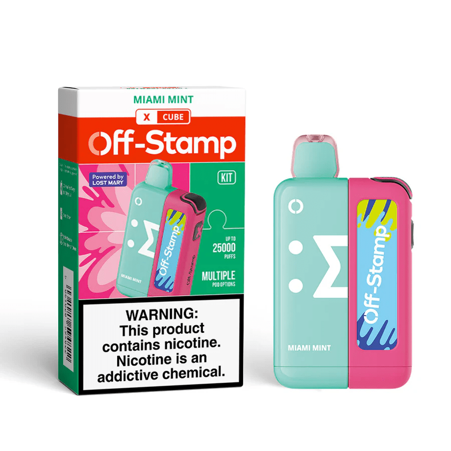 Off-Stamp X Cube 25K Puff Disposable Pod System — Miami Mint