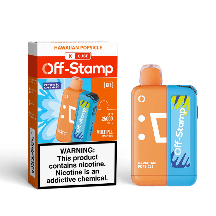 Off-Stamp X Cube 25K Puff Disposable Pod System — Hawaiian Popcicle (Pineapple Passion Orange)