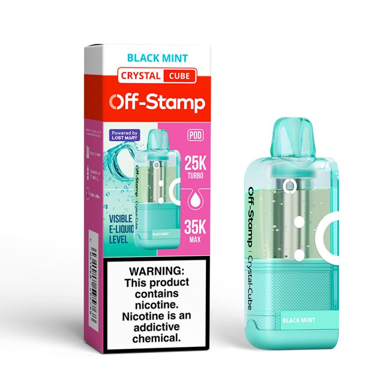 Off-Stamp X-Cube Crystal 35K Disposable POD — Black Mint