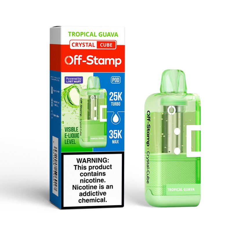 Off-Stamp X-Cube Crystal 35K Disposable POD — Tropical Guava