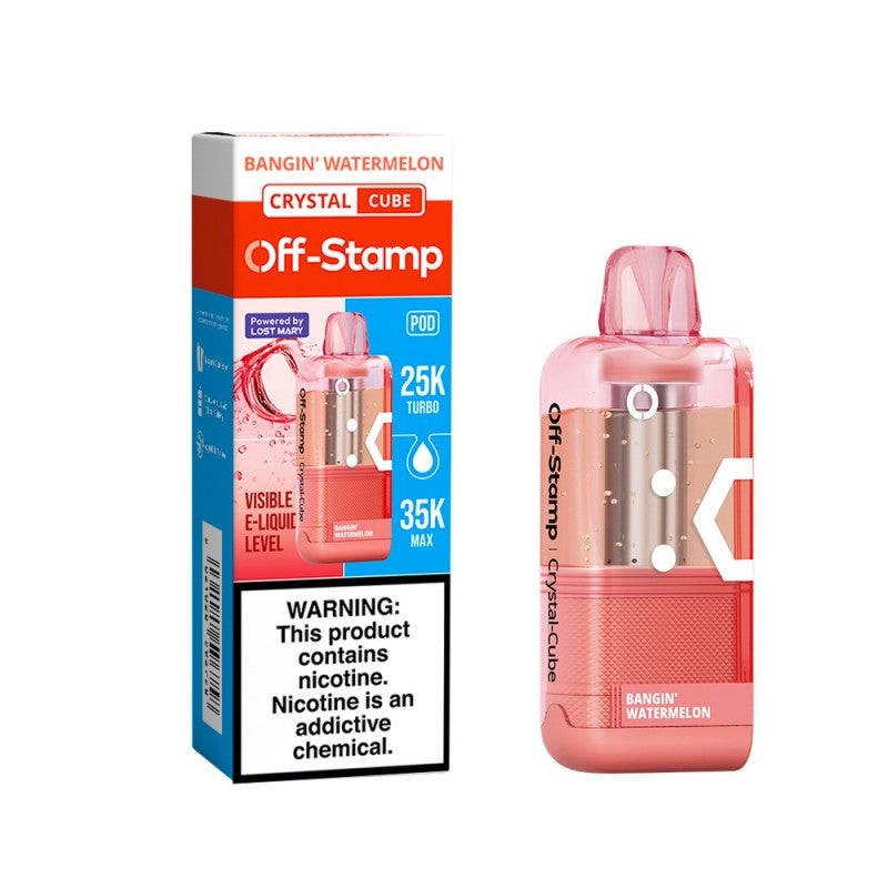Off-Stamp X-Cube Crystal 35K Disposable POD — Bangin' Watermelon