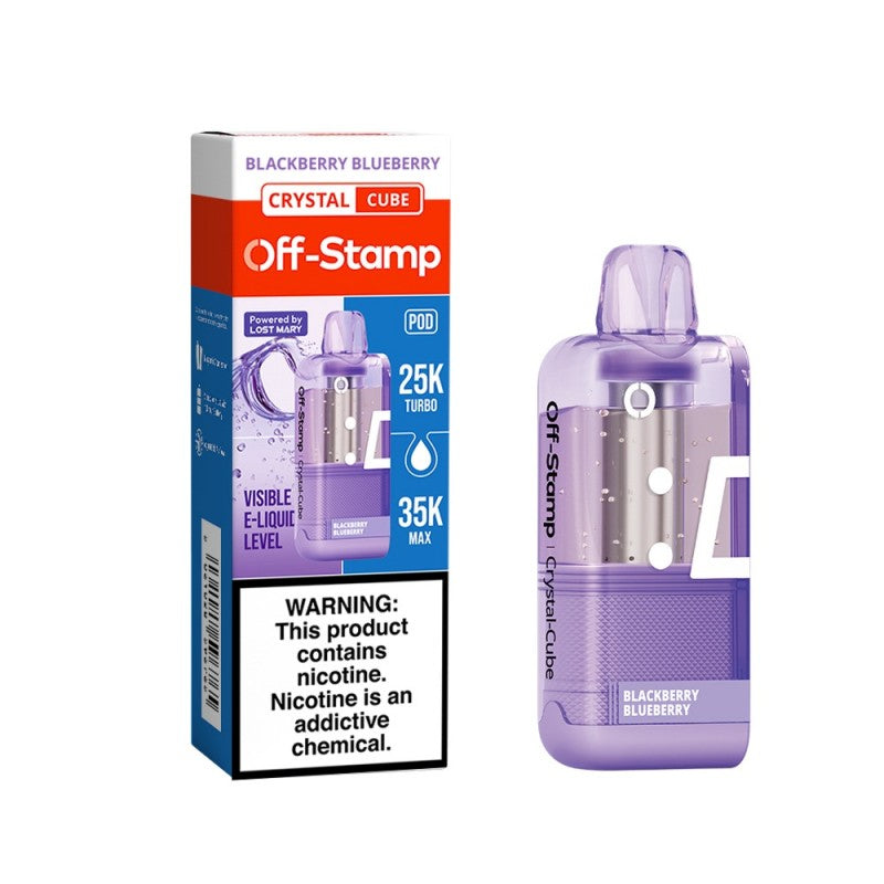 Off-Stamp X-Cube Crystal 35K Disposable POD — Blackberry Blueberry