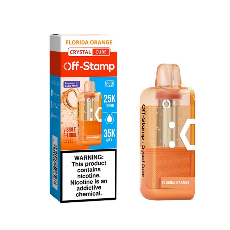 Off-Stamp X-Cube Crystal 35K Disposable POD — Florida Orange