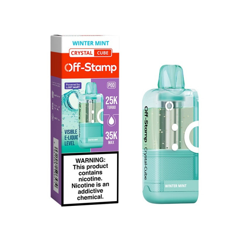 Off-Stamp X-Cube Crystal 35K Disposable POD — Winter Mint
