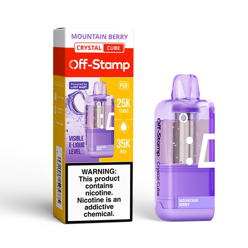 Off-Stamp X-Cube Crystal 35K Disposable POD — Mountain Berry