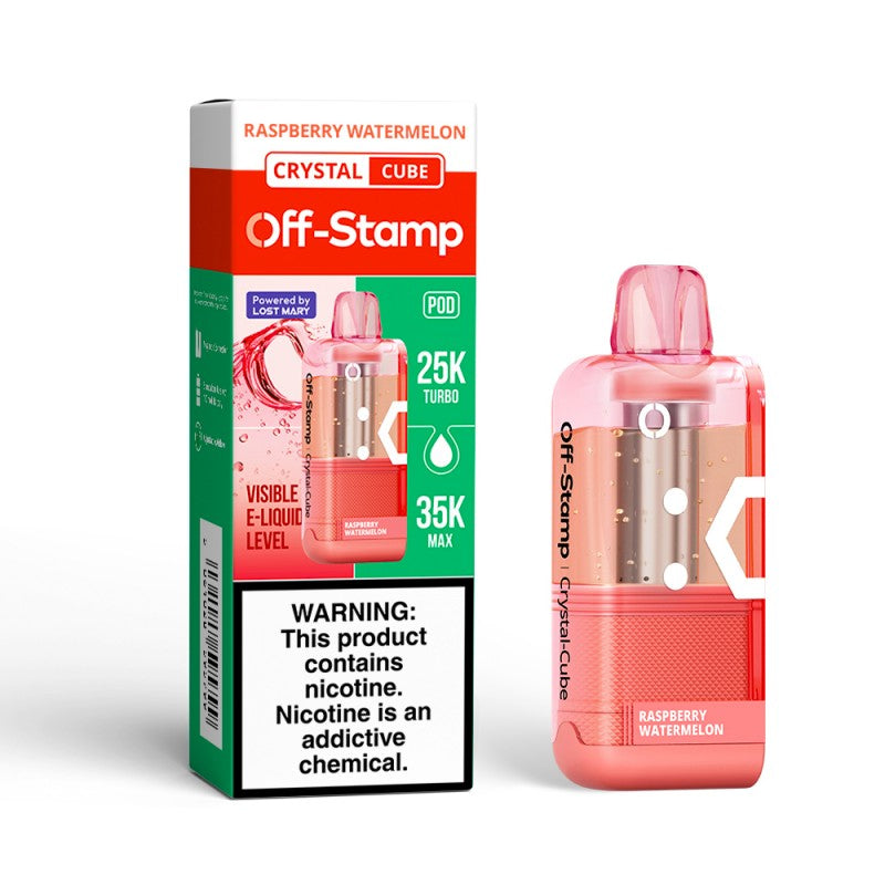 Off-Stamp X-Cube Crystal 35K Disposable POD — Raspberry Watermelon