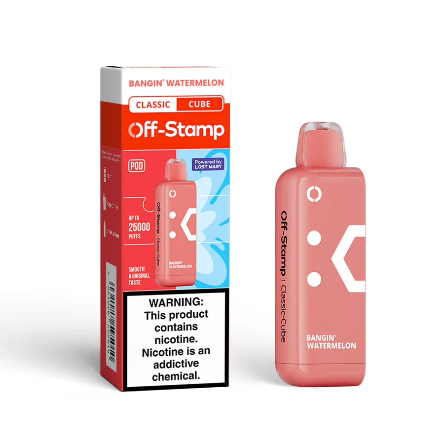 Off-Stamp X-Cube Replacement Pod | 25,000 Puffs — Bangin' Watermelon - Classic Pod