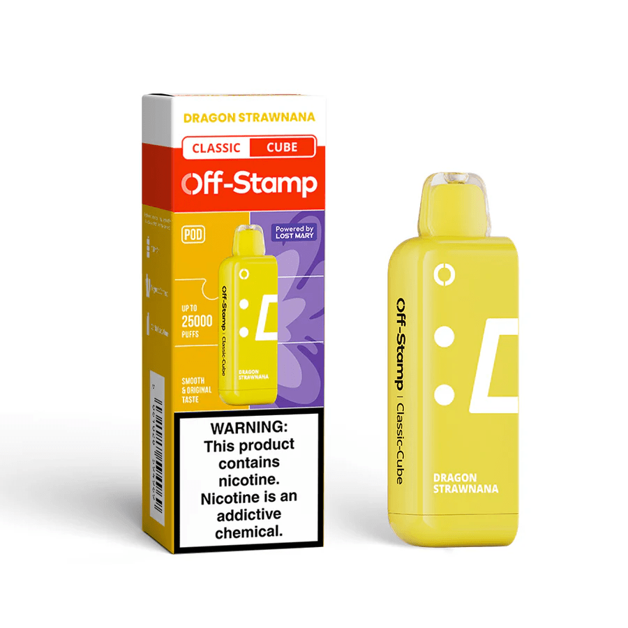 Off-Stamp X-Cube Replacement Pod | 25,000 Puffs — Dragon Strawnana - Classic Pod