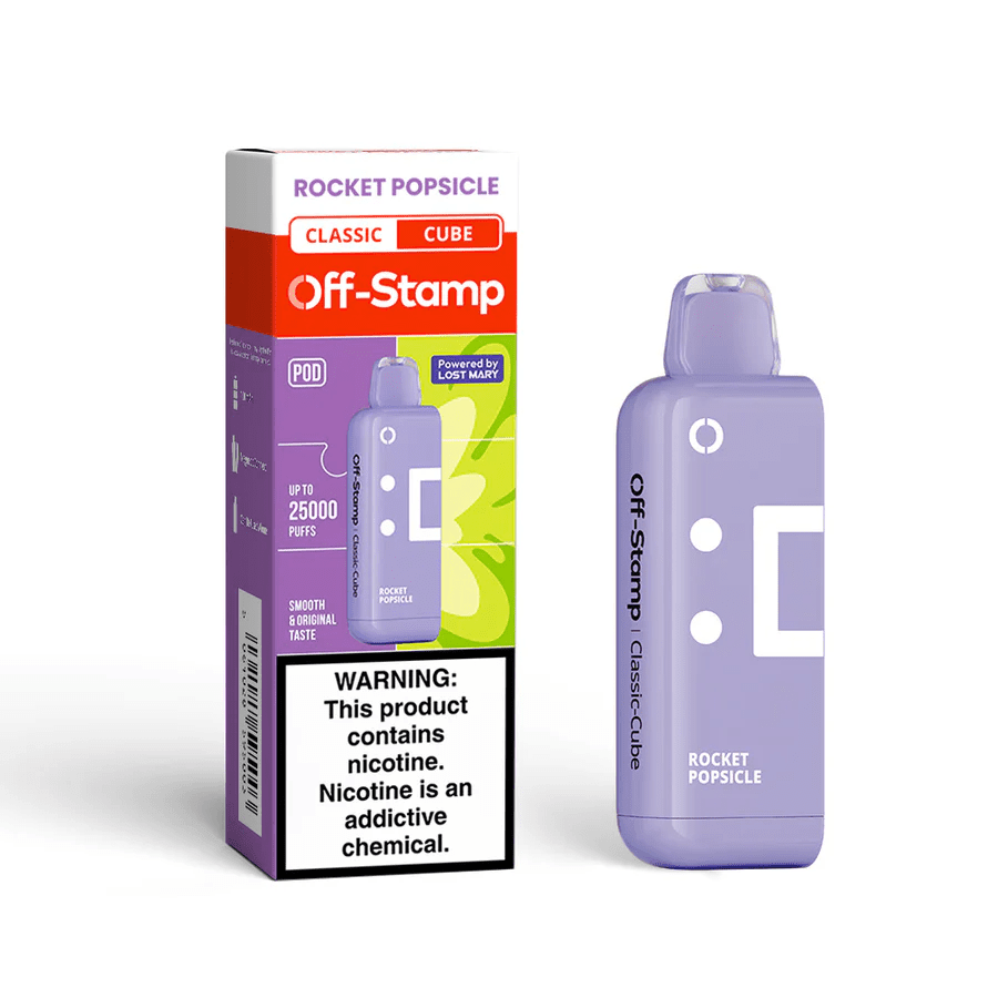 Off-Stamp X-Cube Replacement Pod | 25,000 Puffs — Rocket FREEZE - Classic Pod