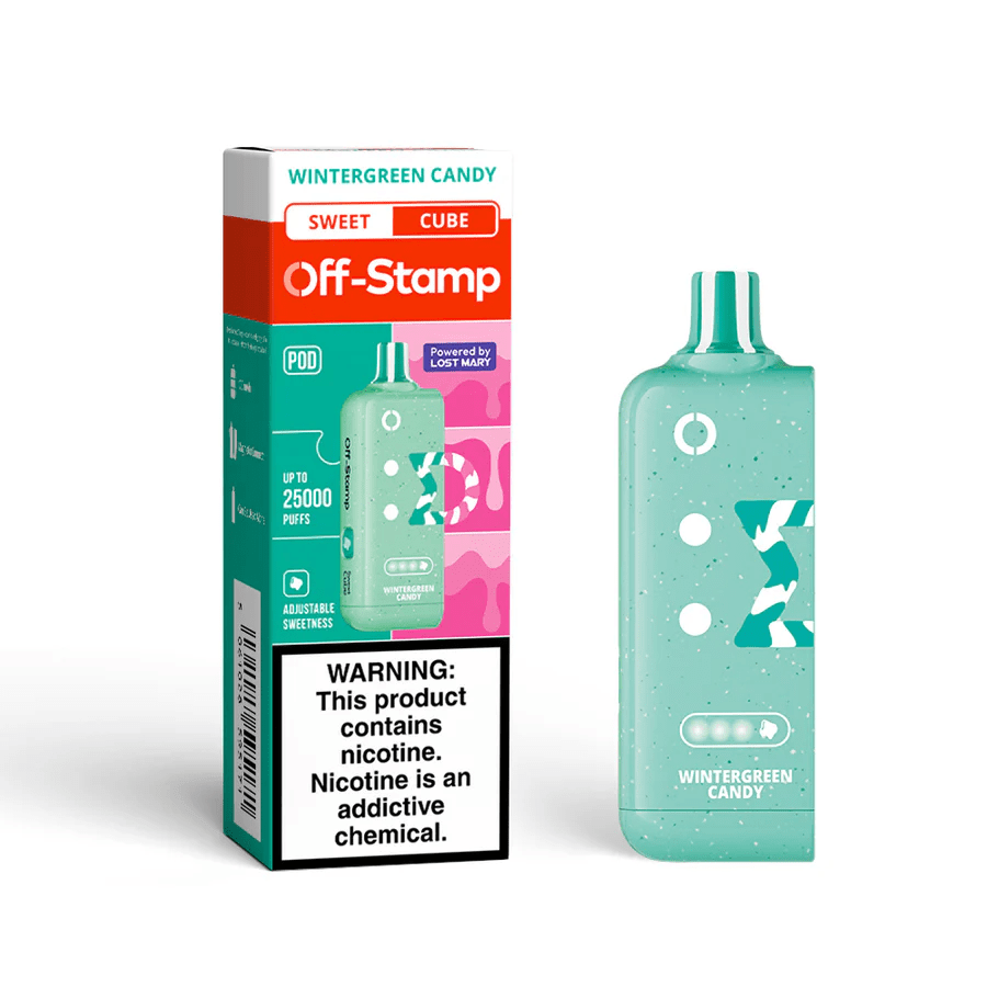 Off-Stamp X-Cube Replacement Pod | 25,000 Puffs — Wintergreen Blast - Sweet Cube