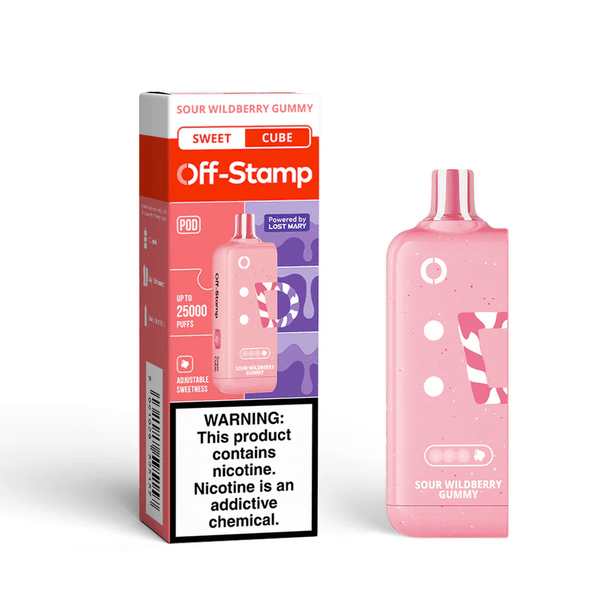 Off-Stamp X-Cube Replacement Pod | 25,000 Puffs — Sour Wildberry Twister - Sweet Cube