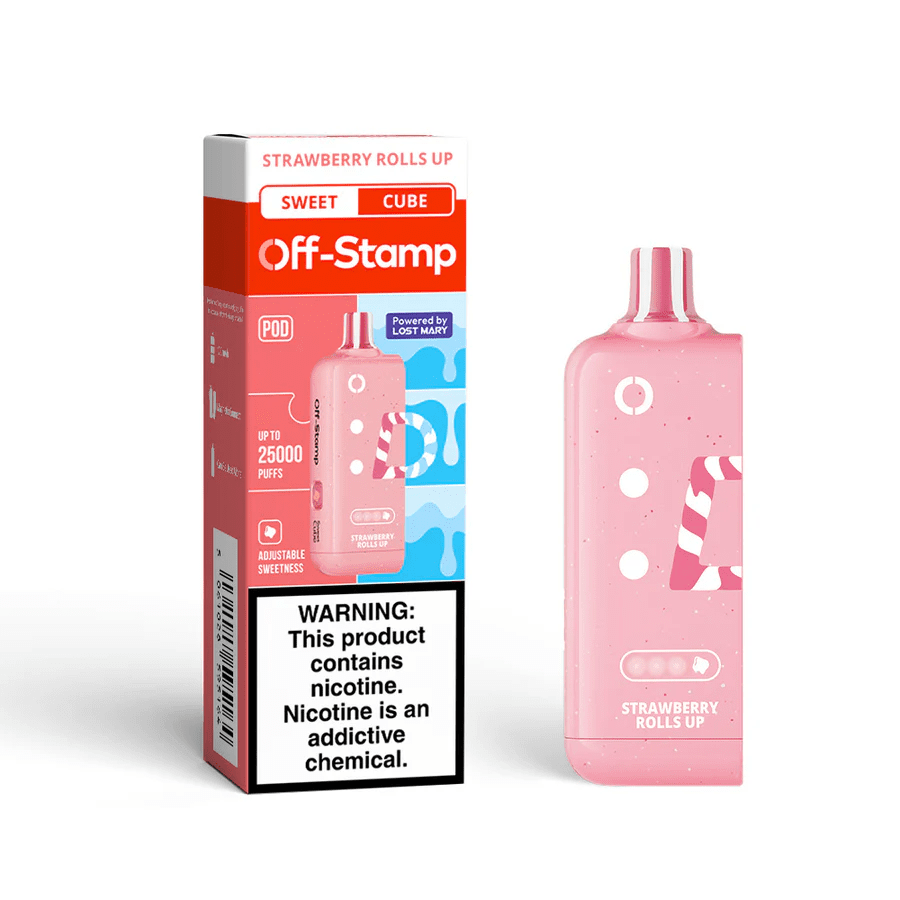 Off-Stamp X-Cube Replacement Pod | 25,000 Puffs — Twisted Strawberry - Sweet Cube
