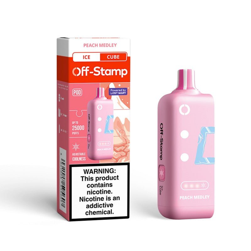 Off-Stamp X-Cube Replacement Pod | 25,000 Puffs — Peach Medley - Ice Pod