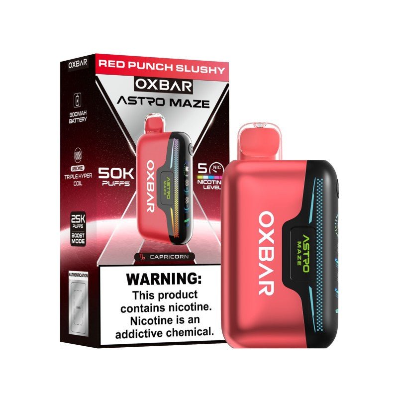 Oxbar Astro Maze 50k Disposable — Red Punch Slushy