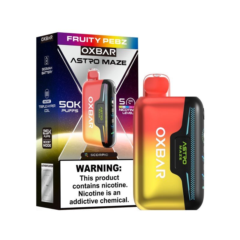 Oxbar Astro Maze 50k Disposable — Fruity Pebz
