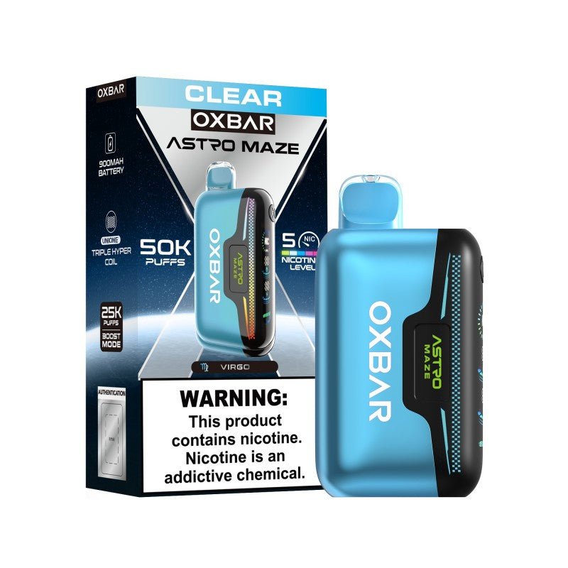 Oxbar Astro Maze 50k Disposable — Clear
