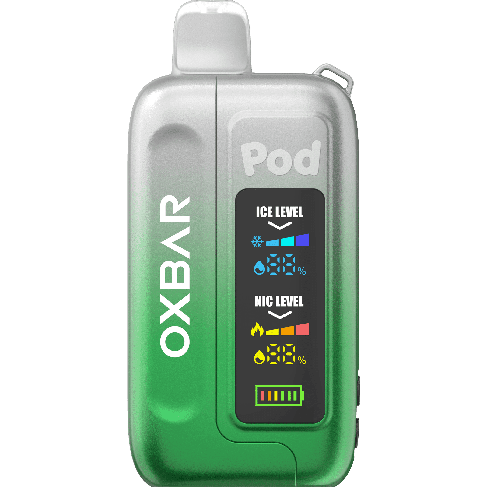 Oxbar ICE-NIC Control 35K Puff Disposable — Clear Emerald (Gemini II)
