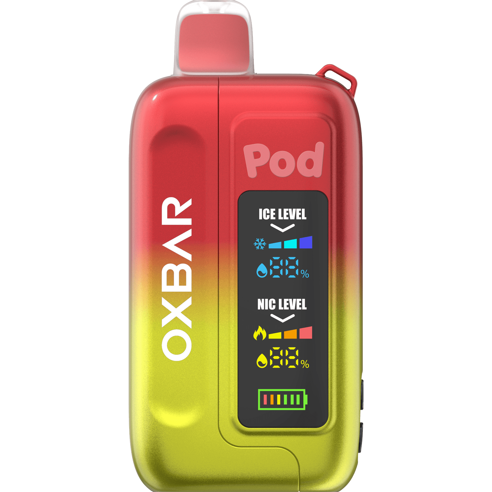 Oxbar ICE-NIC Control 35K Puff disposable vape device with sleek design and branding visible.