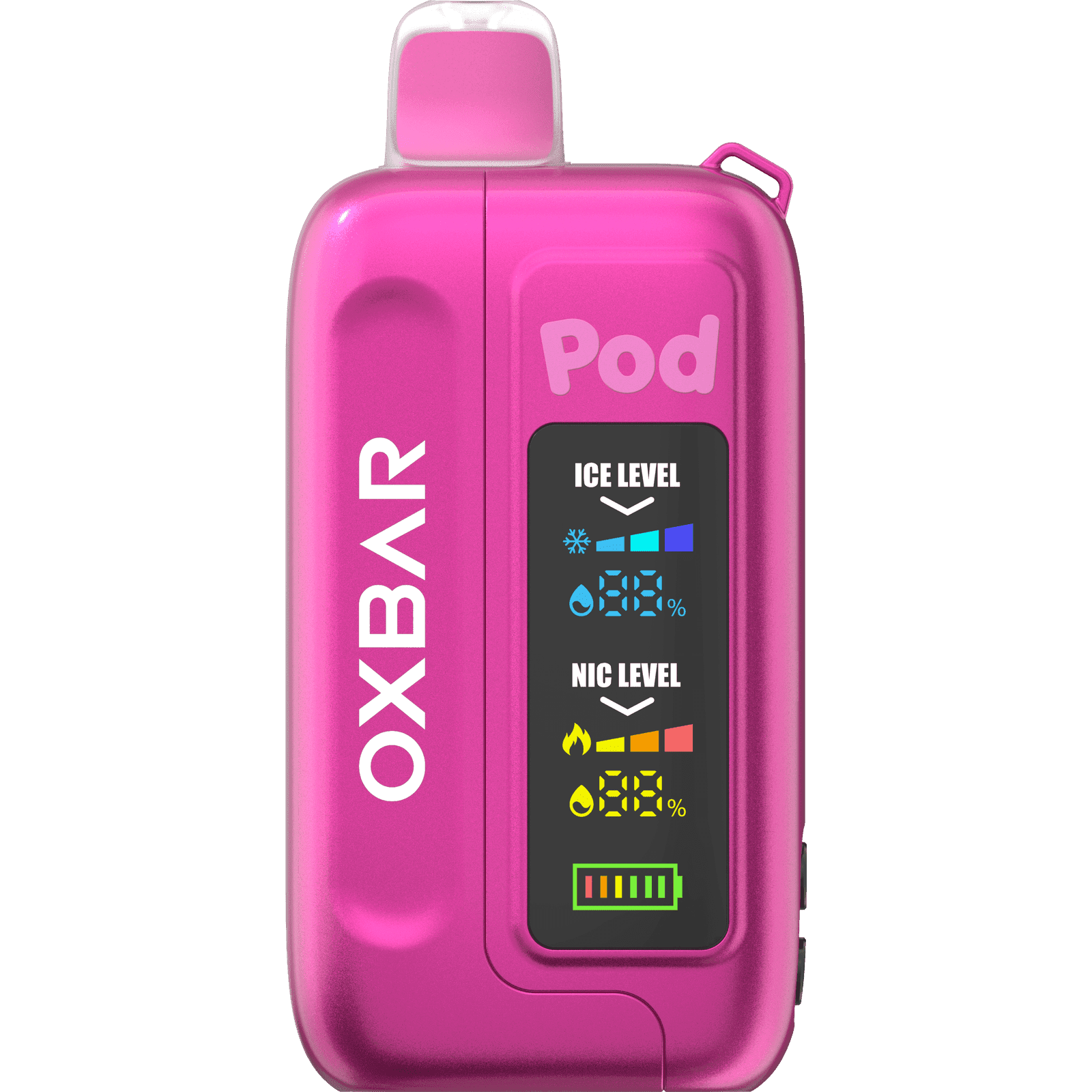 Oxbar ICE-NIC Control 35K Puff Disposable — Pink Strawberry Burst (Cancer)