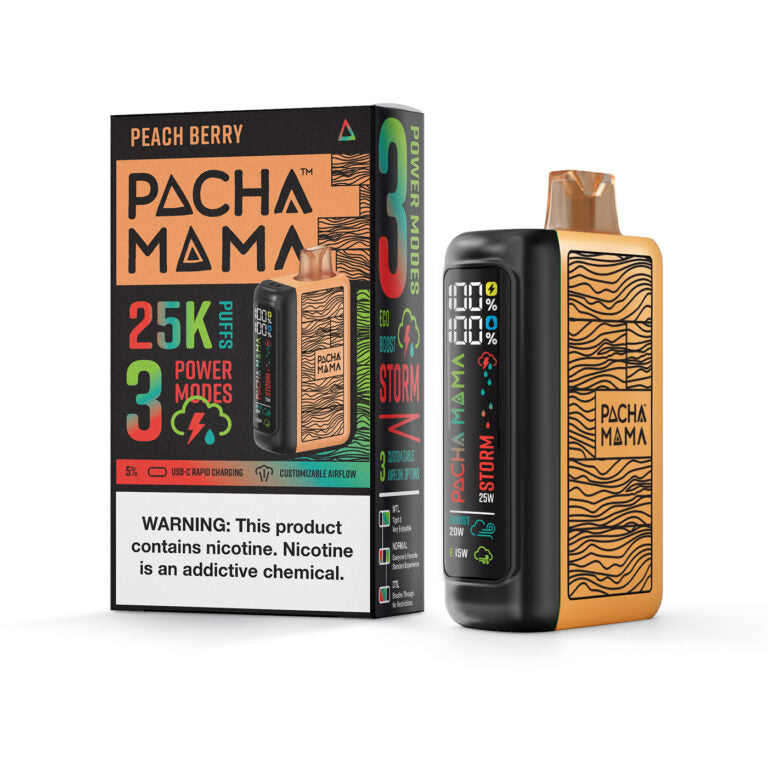 Pacha Mama 25K Disposable Vape — Peach Berry