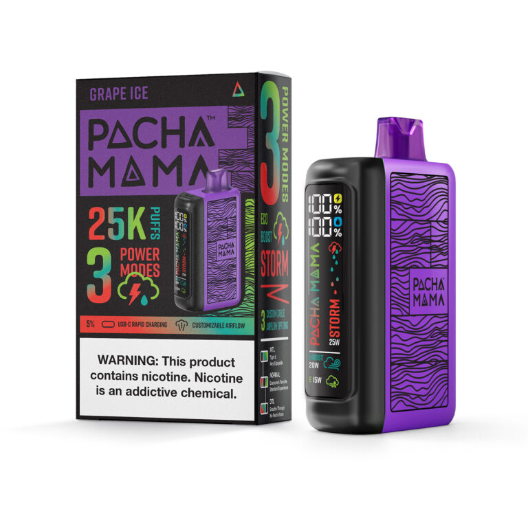 Pacha Mama 25K Disposable Vape — Grape Ice