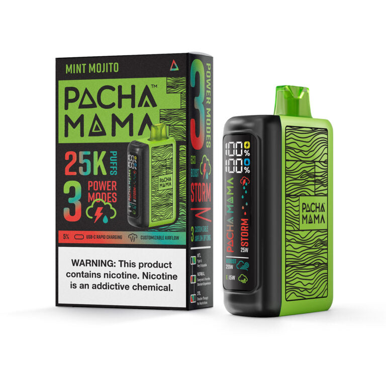 Pacha Mama 25K Disposable Vape — Mint Mojito