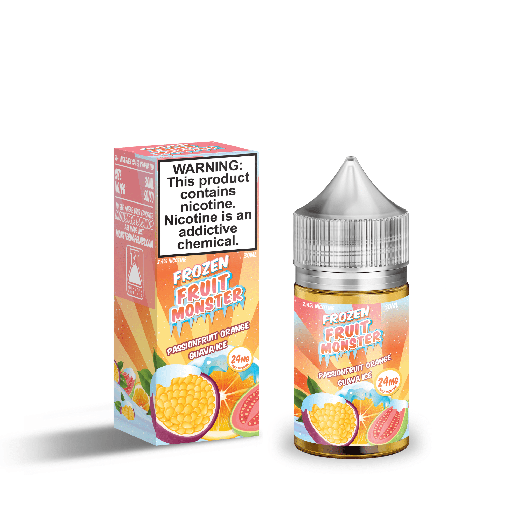 Frozen Fruit Monster Salt - 30mL — Passionfruit Orange Guava ICE