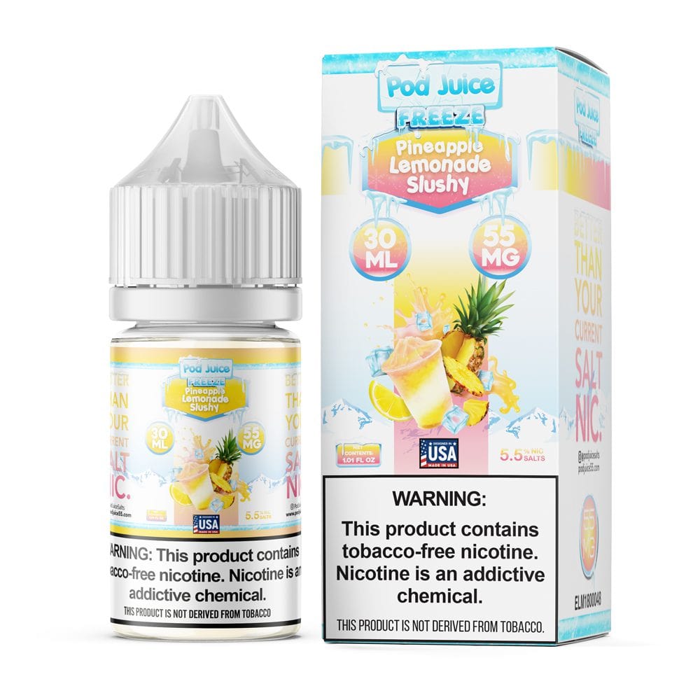 Pod Juice Freeze Salt - 30mL — Pineapple Lemonade Slushy FREEZE