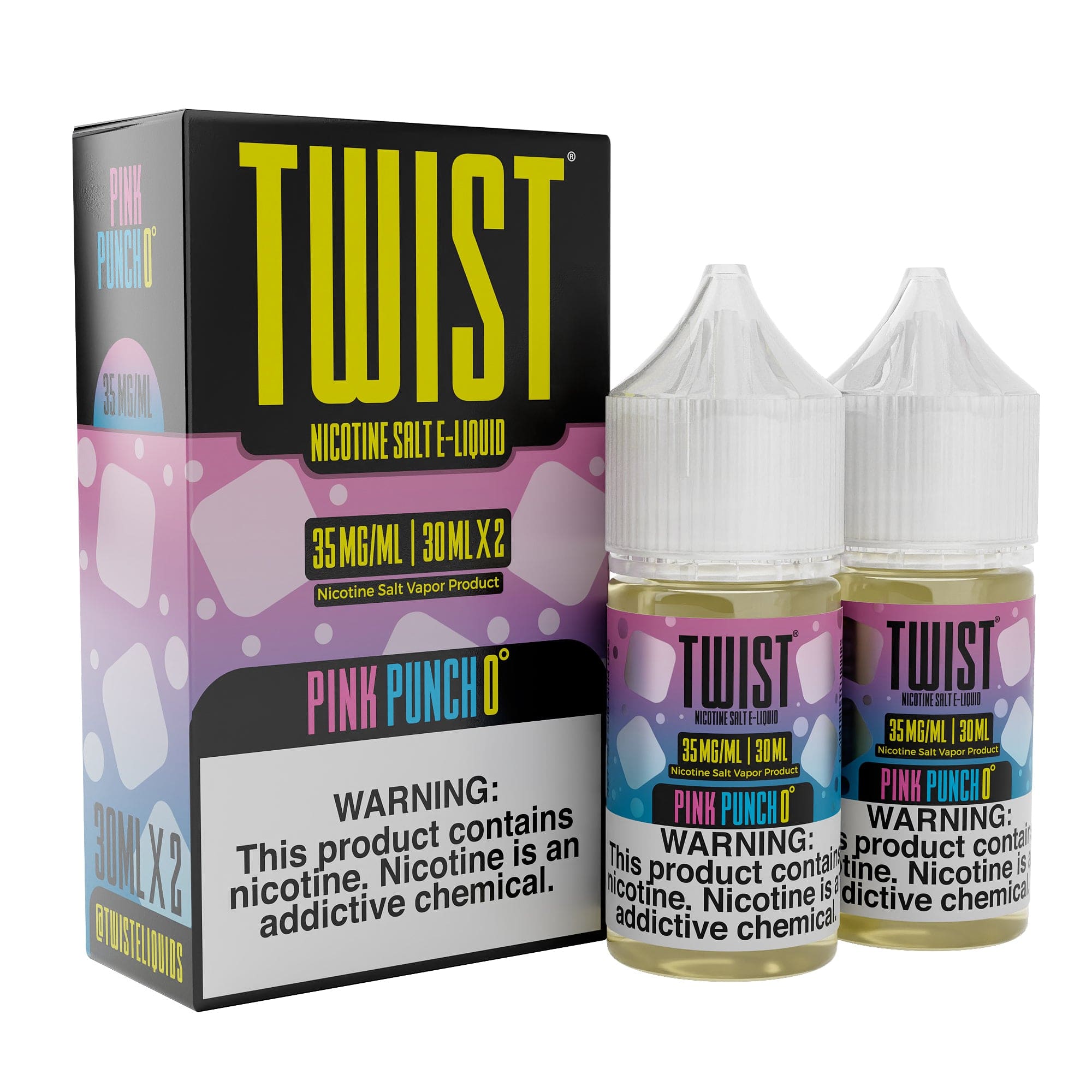 Twist E-Liquids Salt - 60ml (30ml 2-Pack) — Pink Punch 0° (Pink 0°)