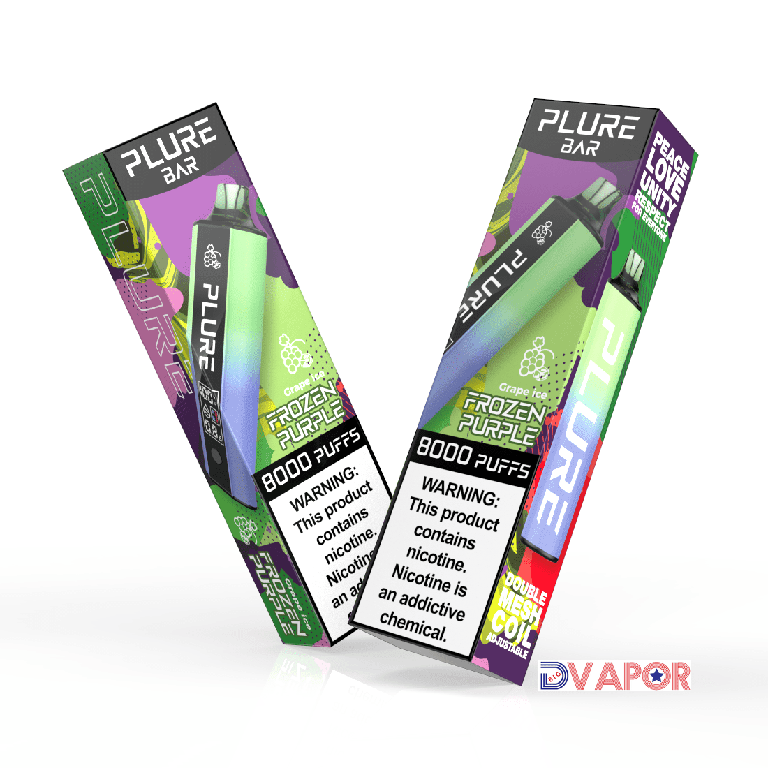 Plure Bar 8000 Puff Vape — Frozen Purple (Grape Ice)