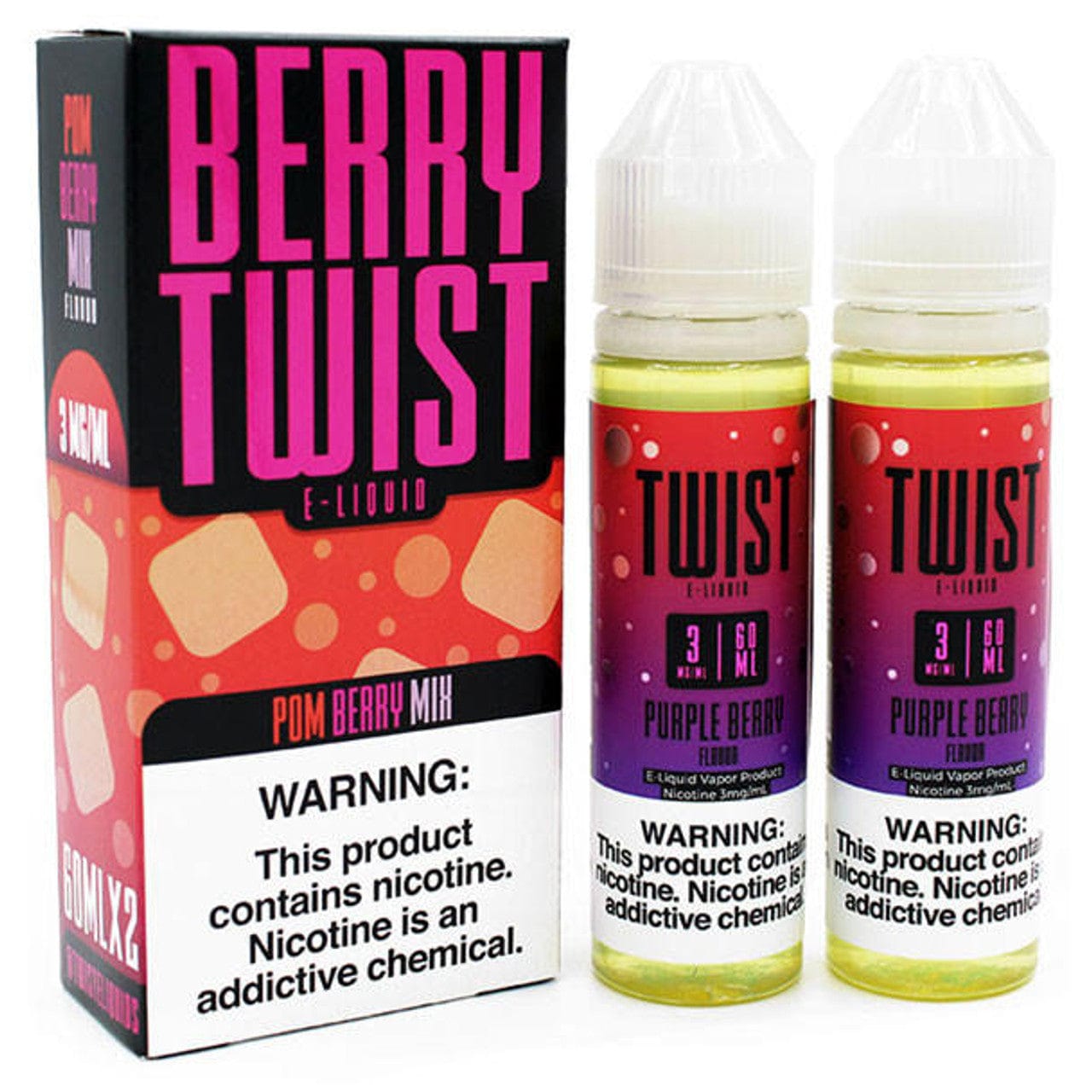 Twist E-Liquids - 120ml (60ml 2-Pack) — Pom Berry Mix / Ruby Berry