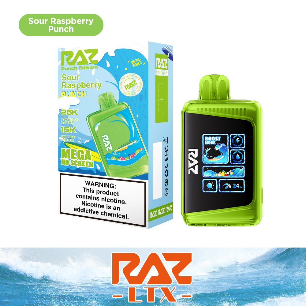 RAZ 25,000 Puff Disposable Vape | DC25000 & LTX25000 — Blueberry Punch