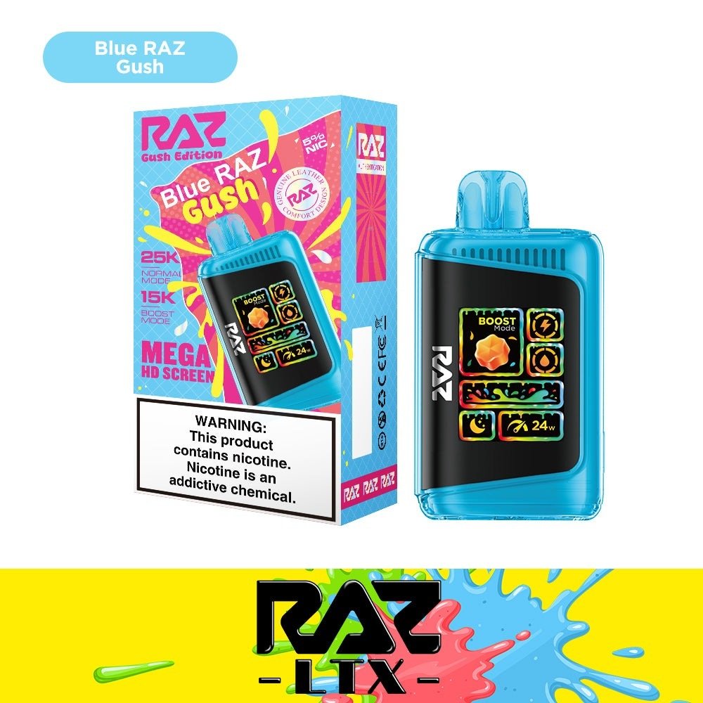 RAZ 25,000 Puff Disposable Vape | DC25000 & LTX25000 — Blue Raz Gush